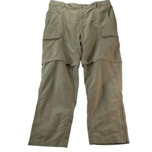 North Face Pants Mens XL Khaki Convertible Hiking Cargo Zip Off Shorts Outdoors